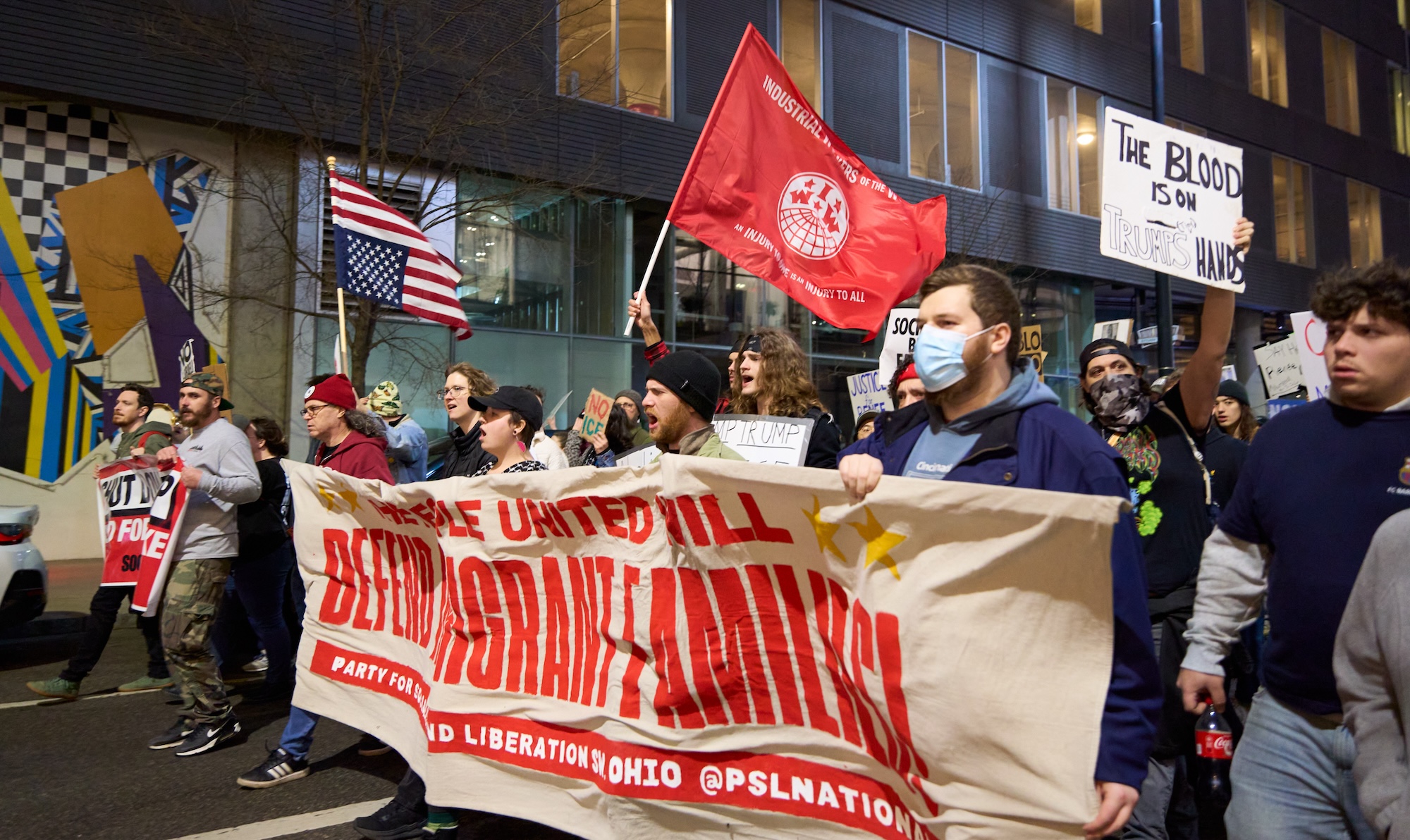 Photos: Hundreds Gather at Fountain Square for ICE Protest