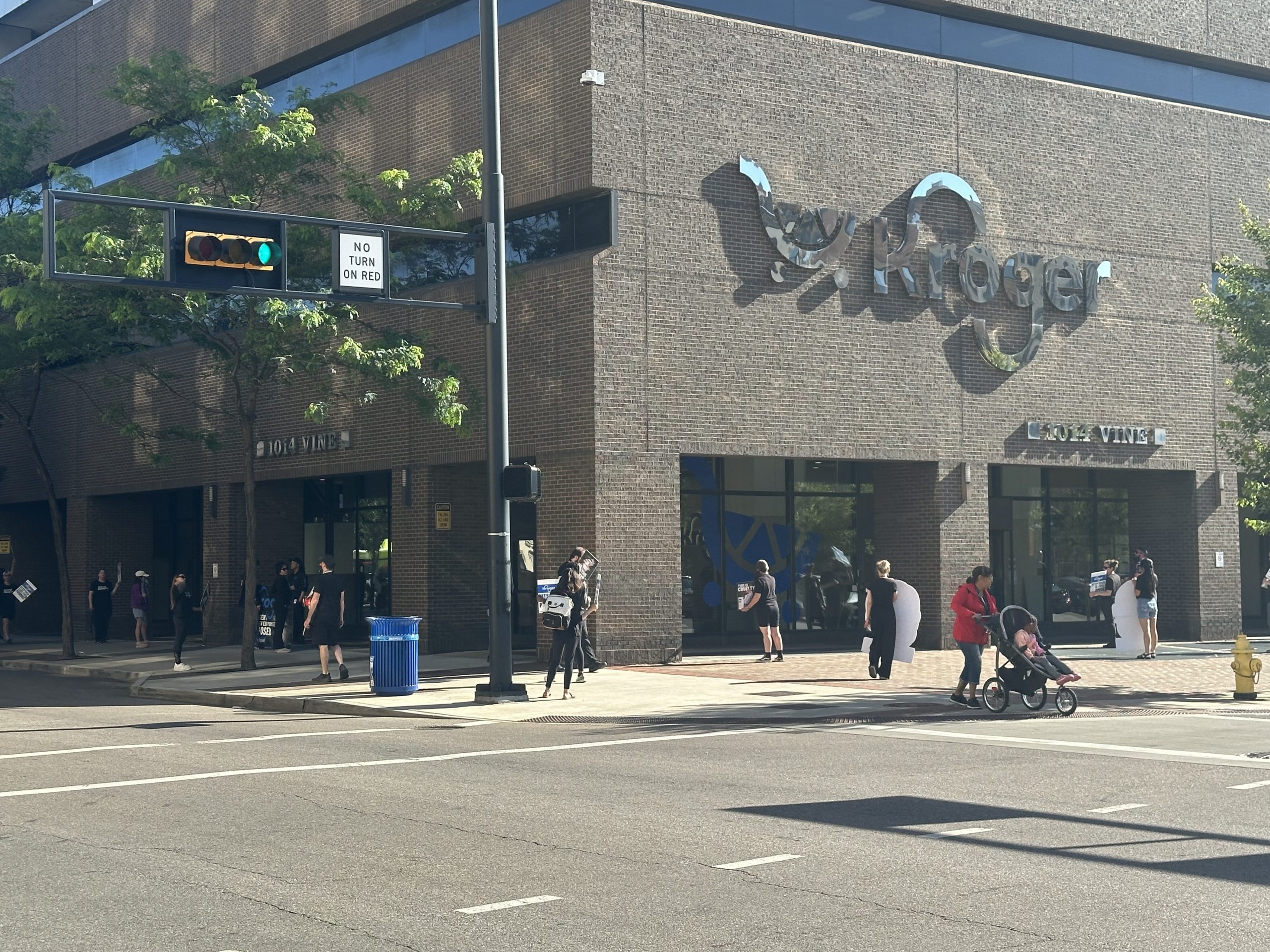 Animal rights activists hold near-daily protests outside Kroger headquarters