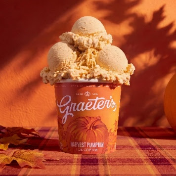 Fall arrives early at Graeter’s with the return of harvest pumpkin